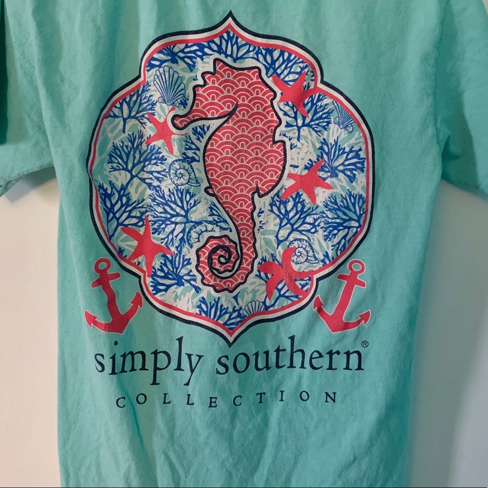 Light blue Simply Southern Tee